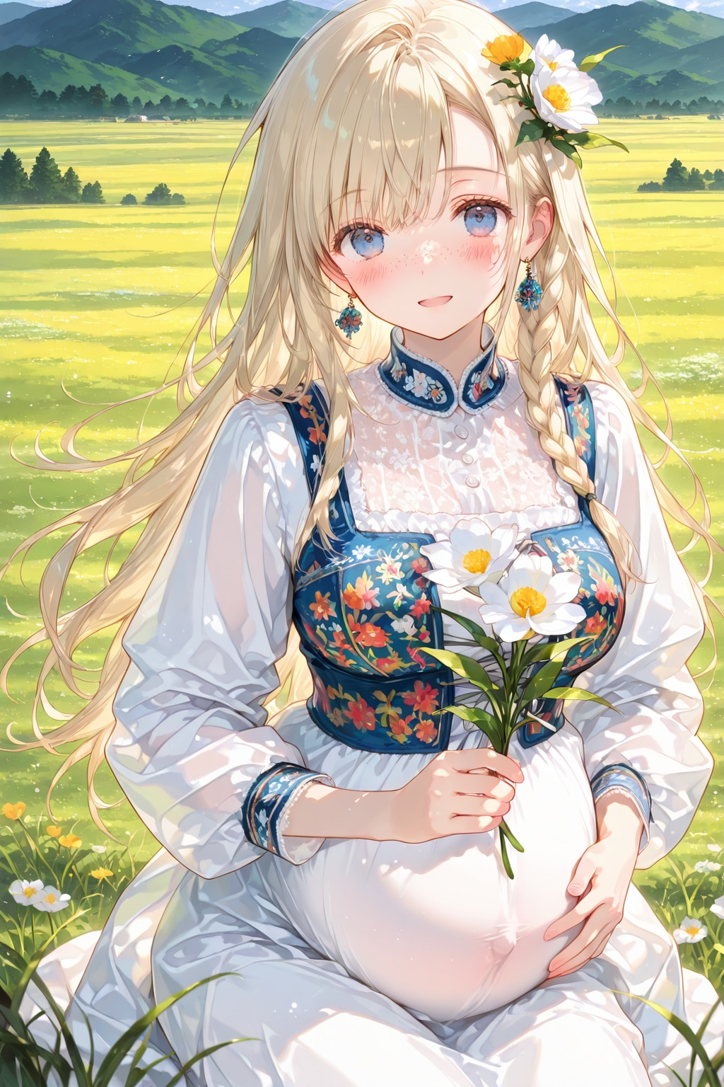 お花あげる