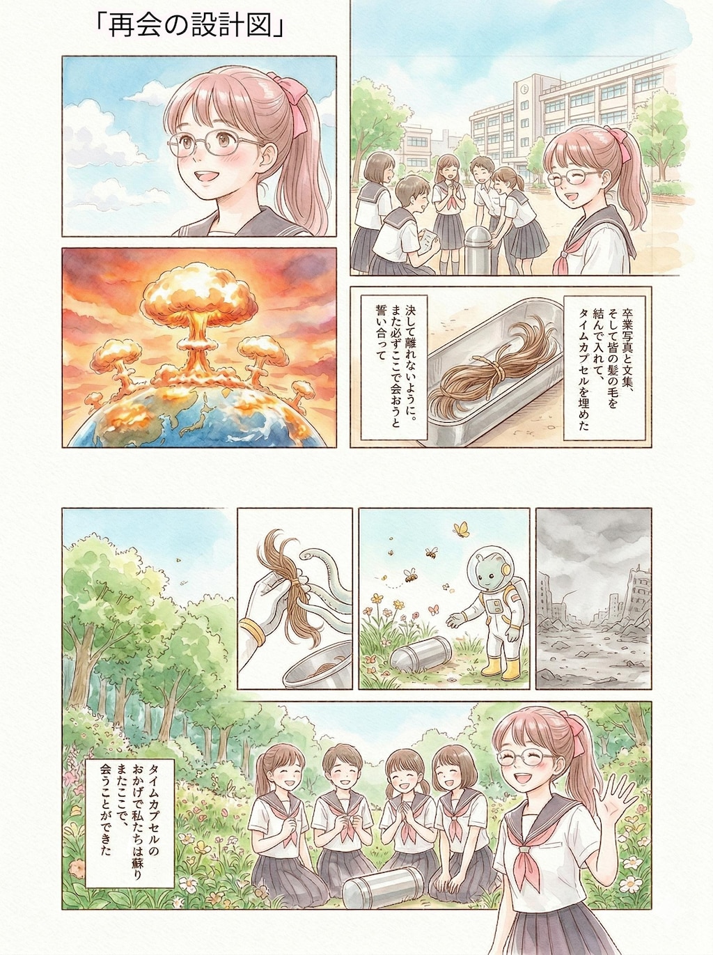 02【蔵出し】２ページマンガ集　★AI併用作品★