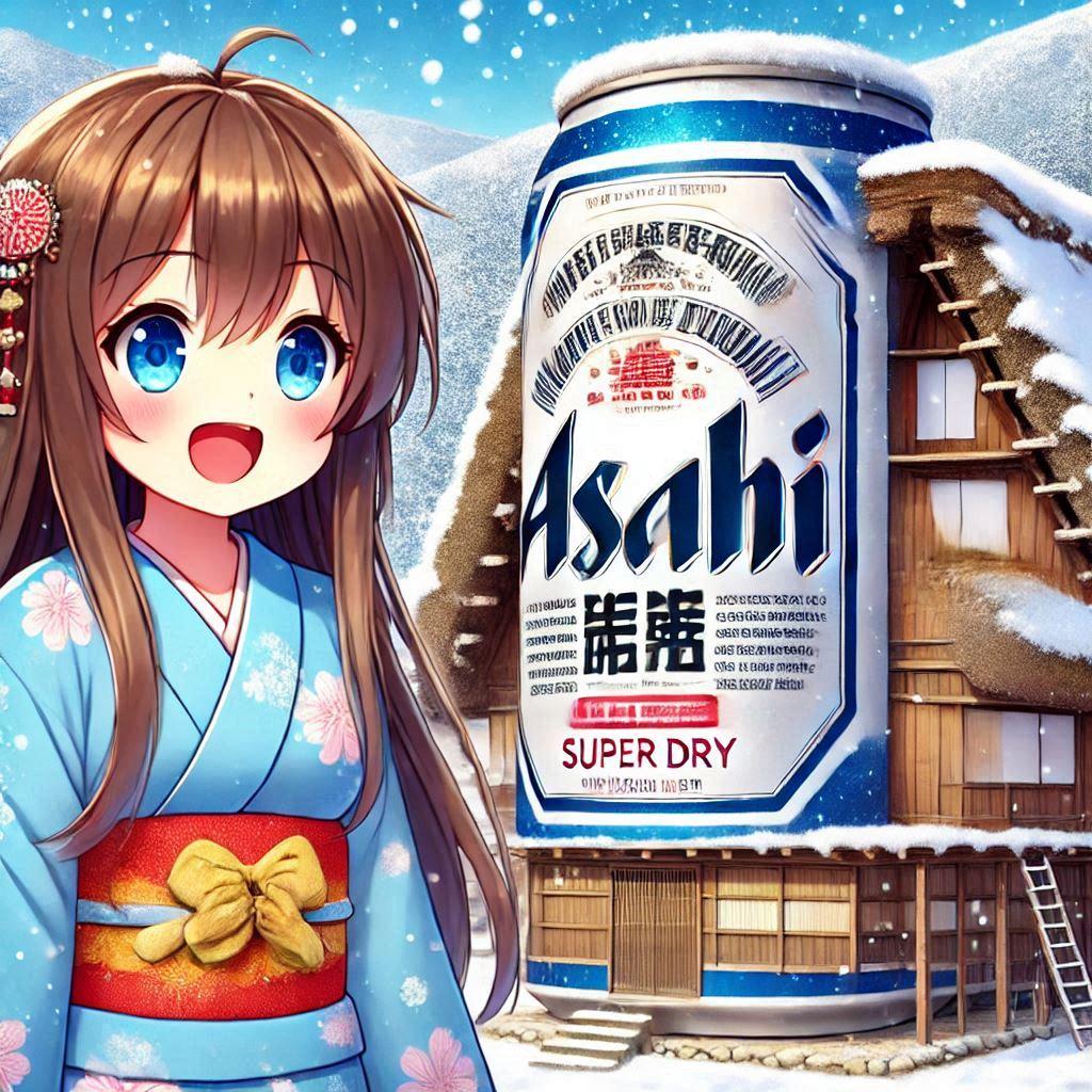 冬の白川郷を訪ねた小さな女の子 | の人気AIイラスト・グラビア