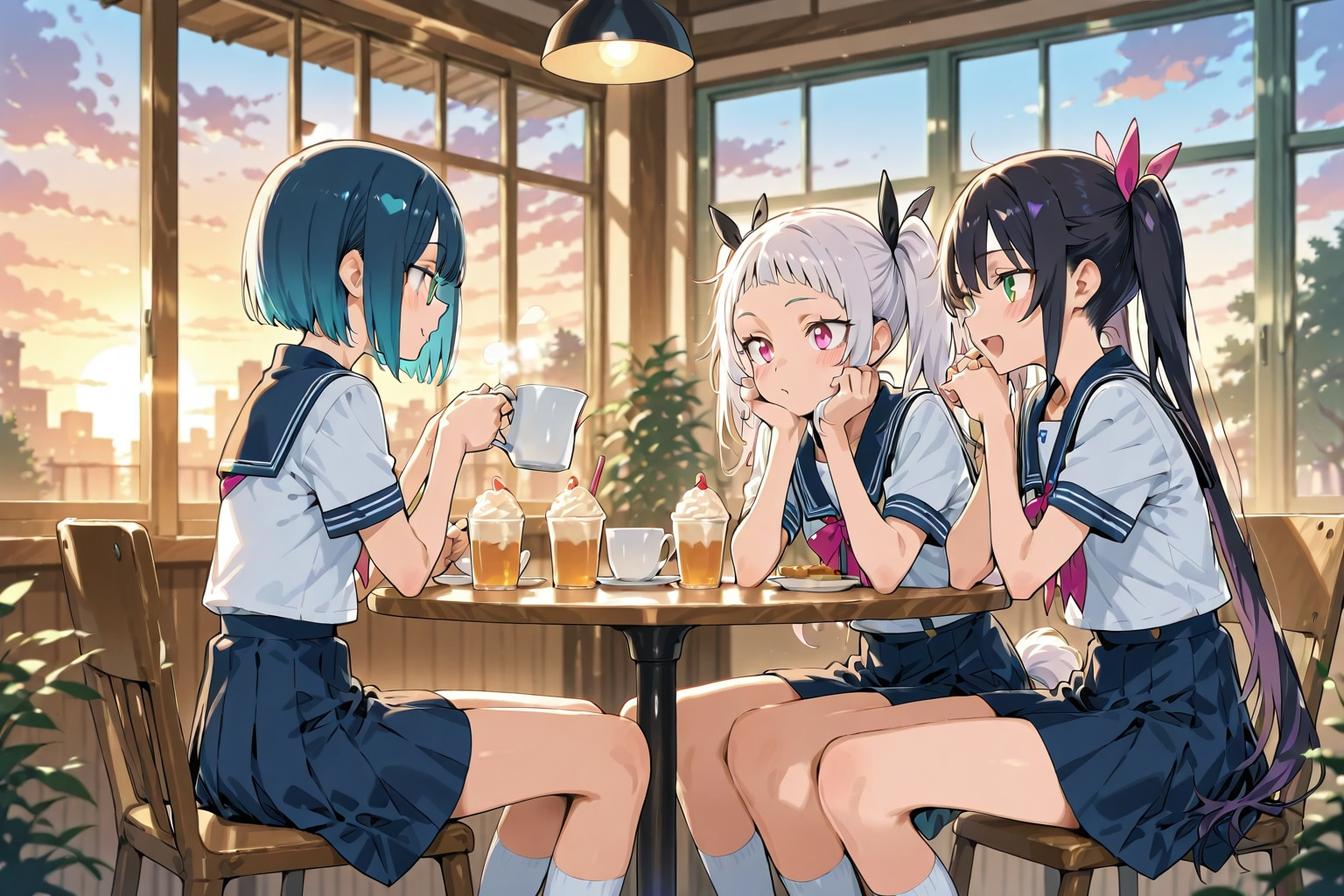 放課後カフェ | の人気AIイラスト・グラビア