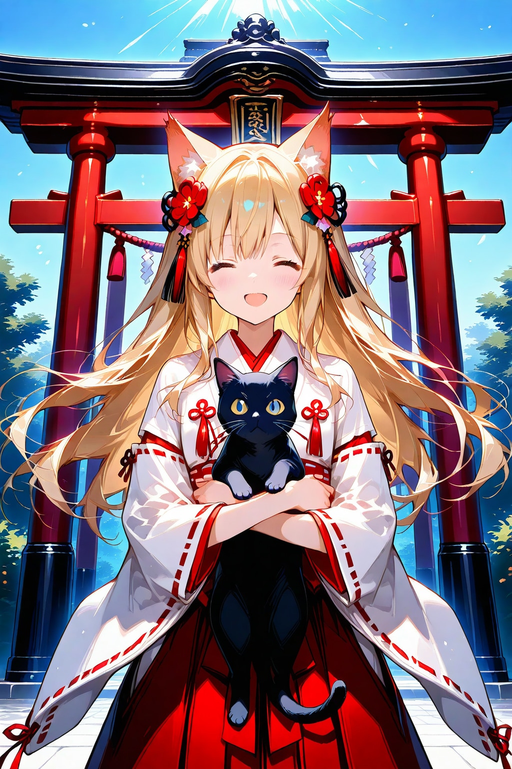 姉巫女様とクロネさん(GRYPHON)