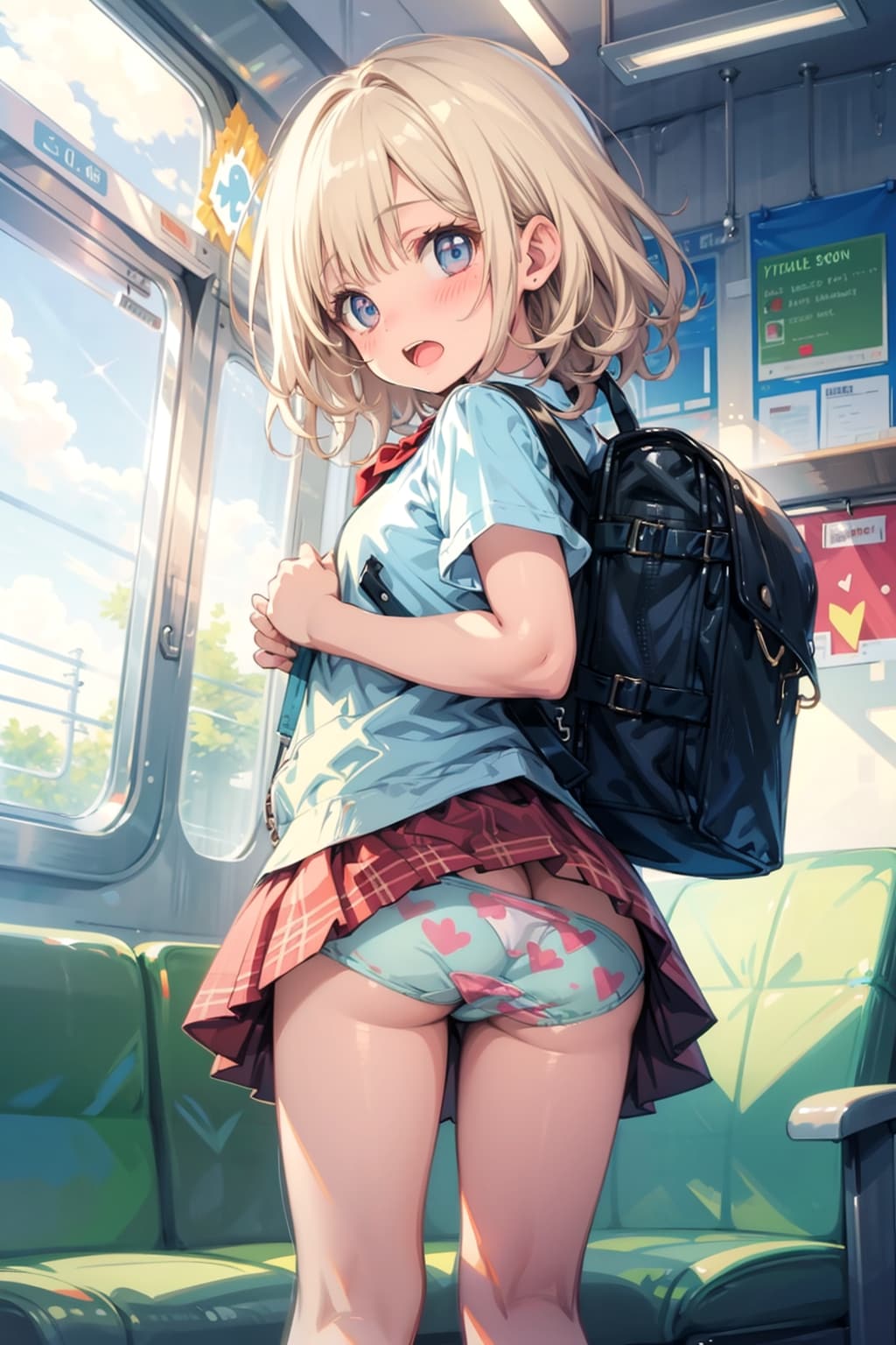 いつもの通学風景