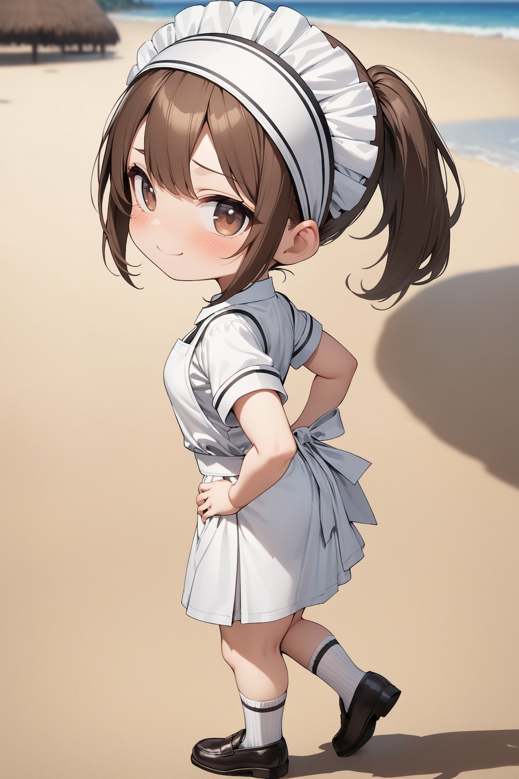 ビーチのちびキャラウェイトレスさん Y226