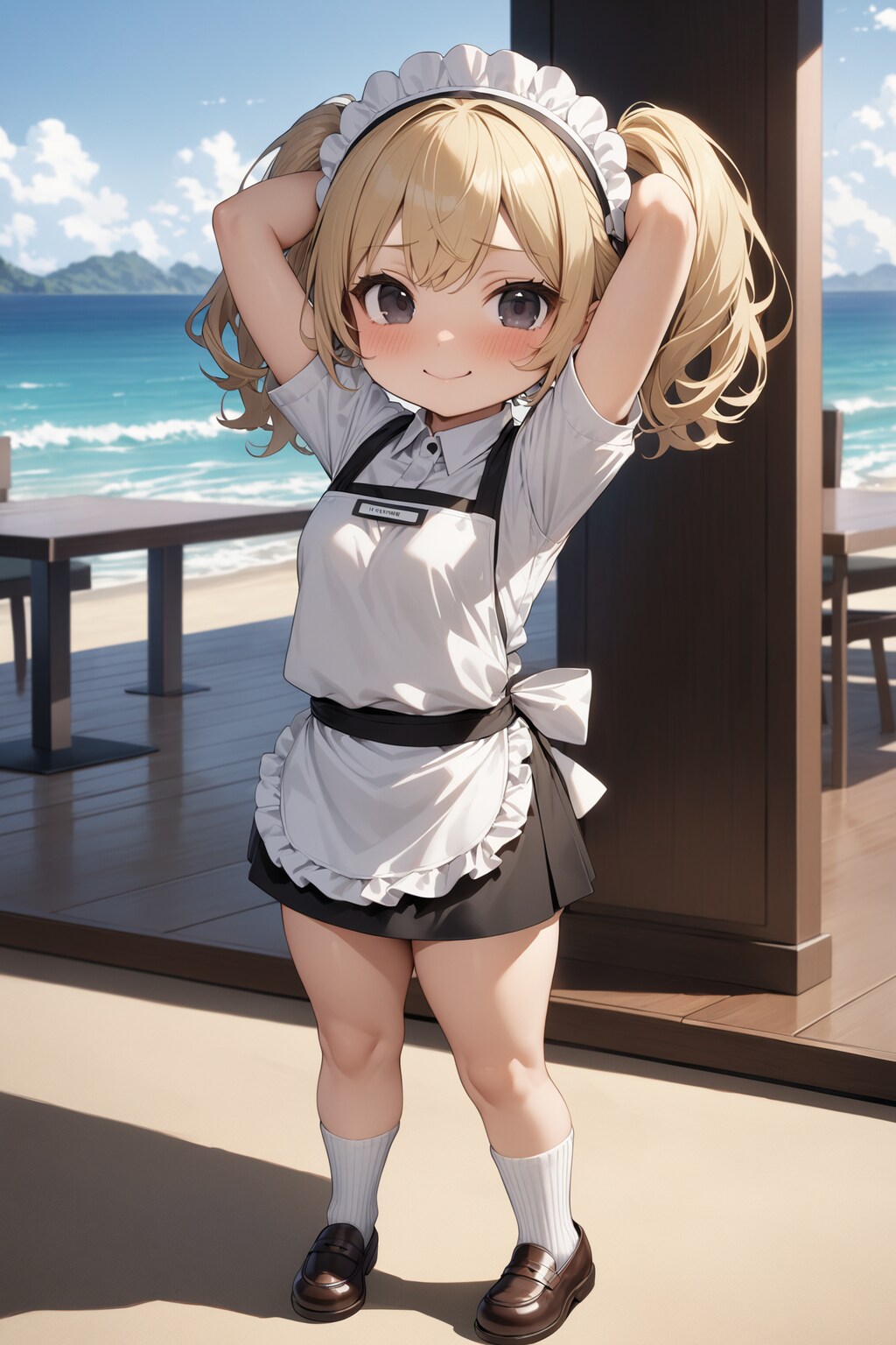 ビーチのちびキャラウェイトレスさん Y226