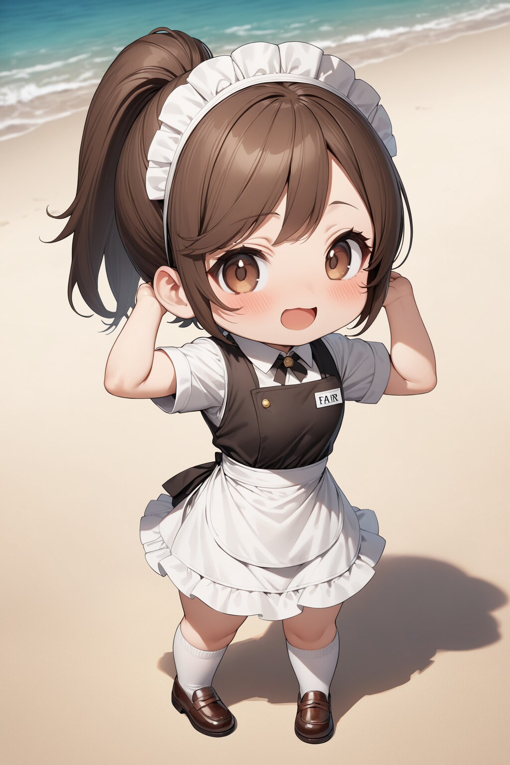 ビーチのちびキャラウェイトレスさん Y226