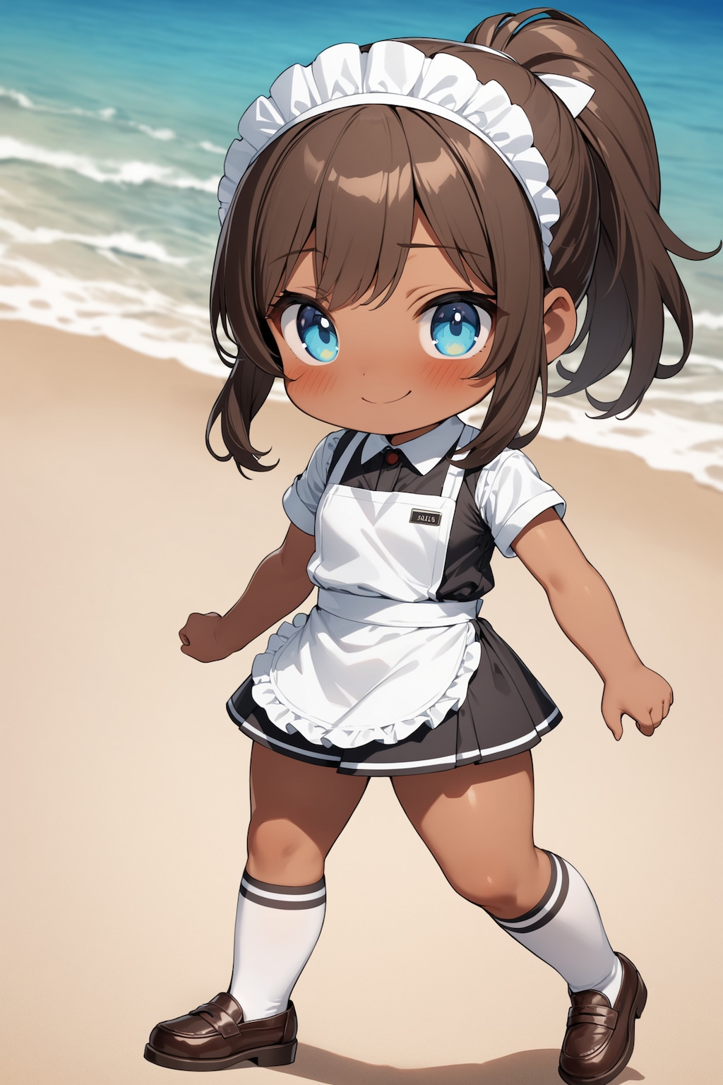 ビーチのちびキャラウェイトレスさん Y226