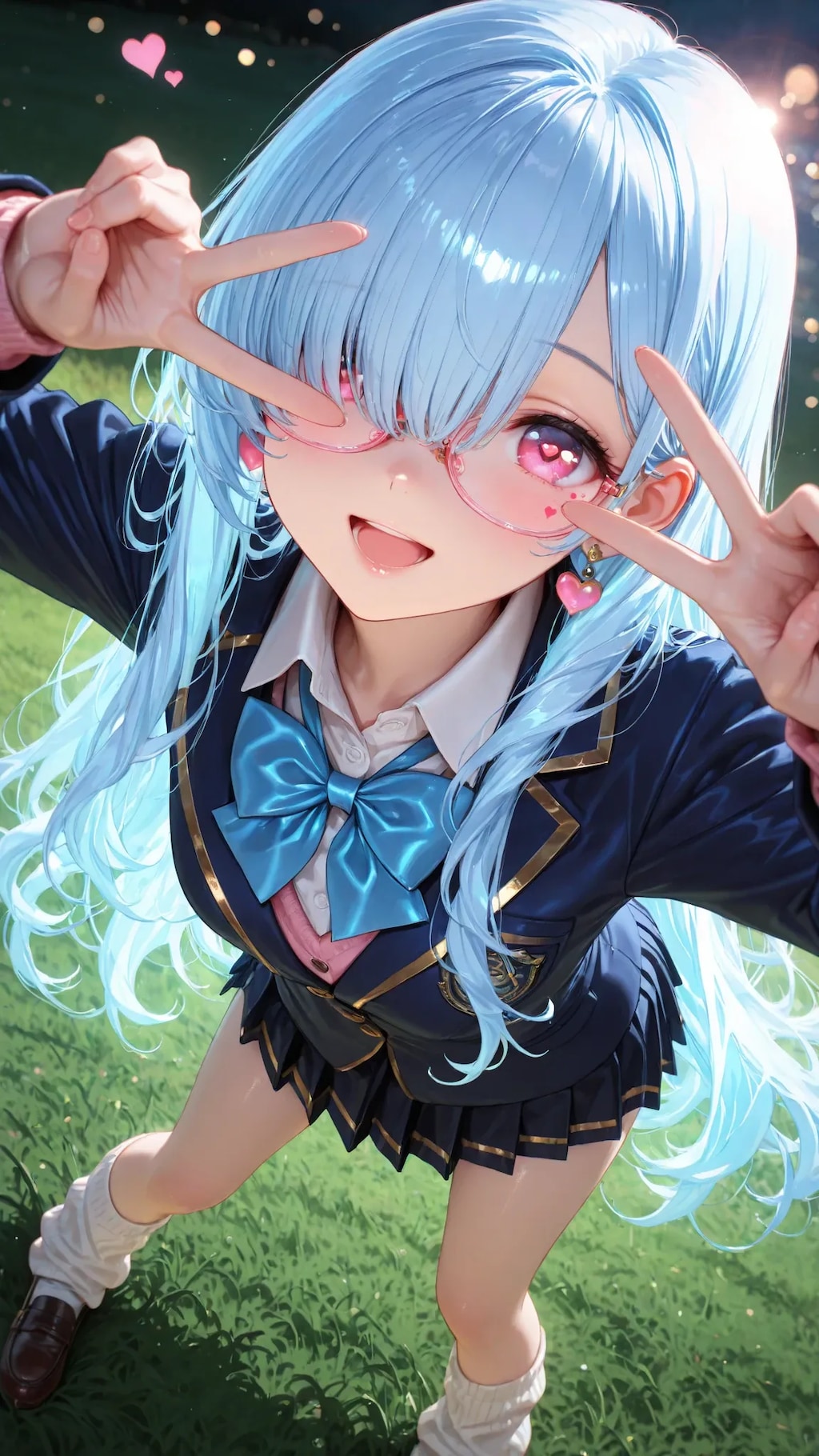 上から決めポーズ