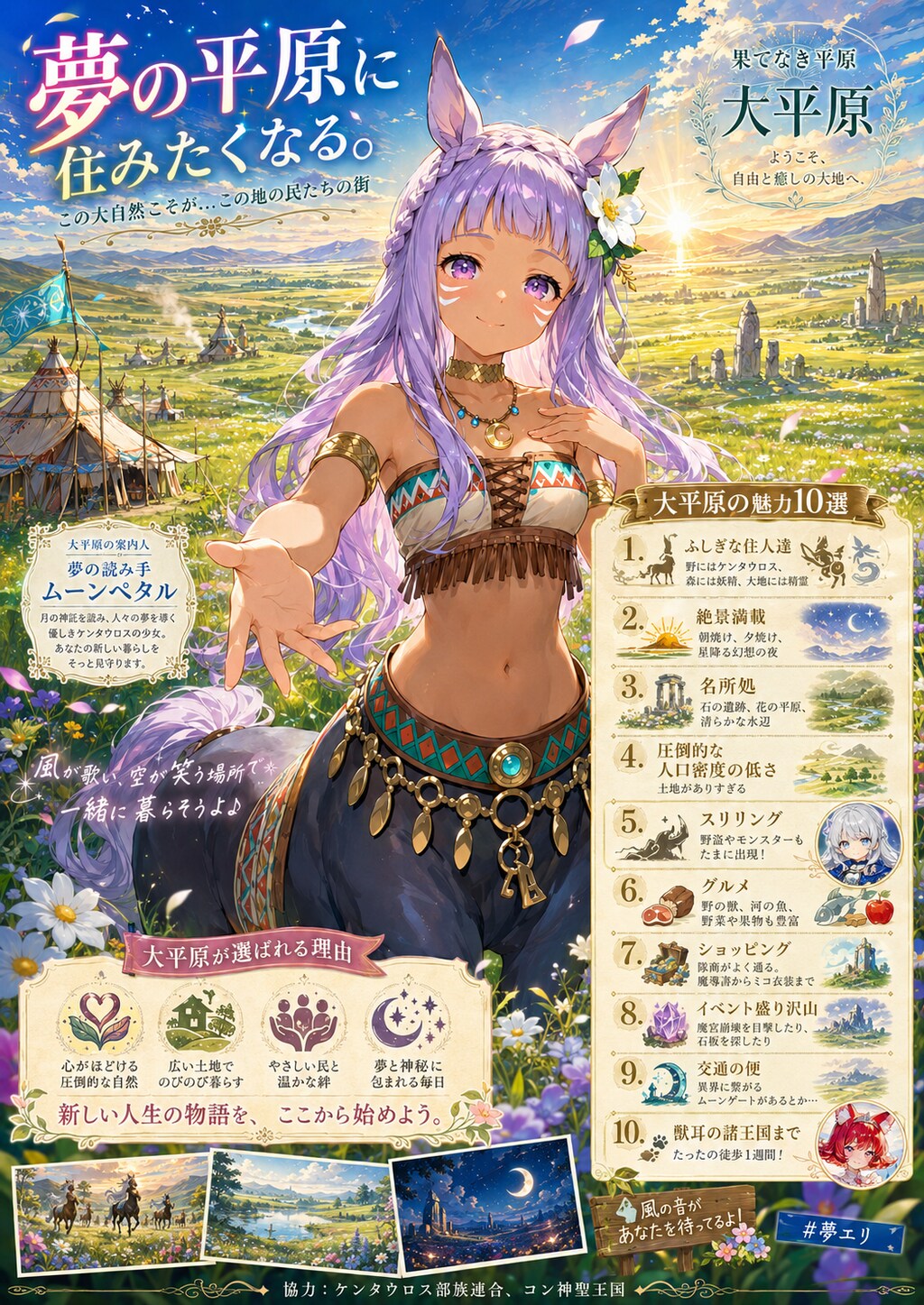 夢の平原に住みたくなる。【夢エリ】