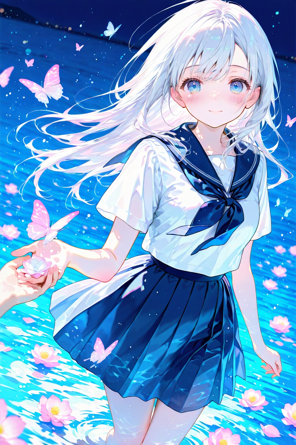 蝶と制服 | の人気AIイラスト・グラビア