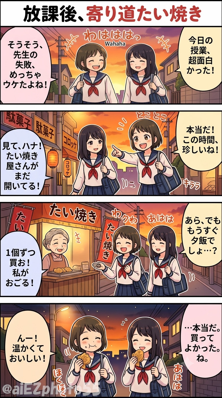 放課後、寄り道たい焼き