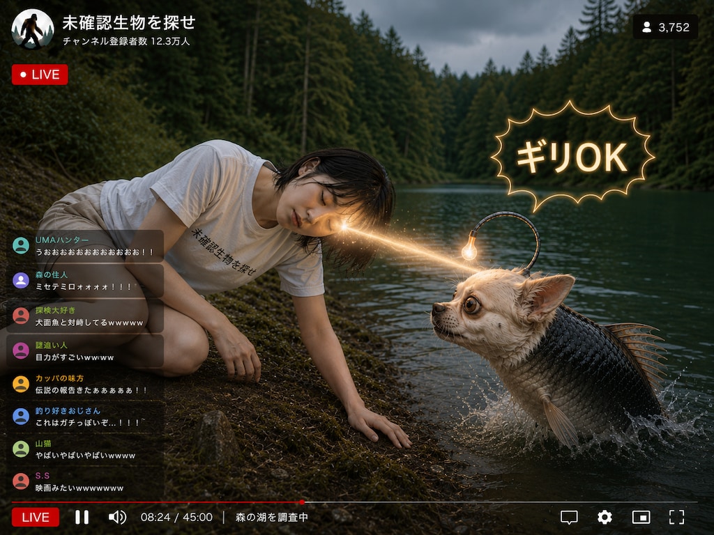 未確認生物を探せ 人面魚編