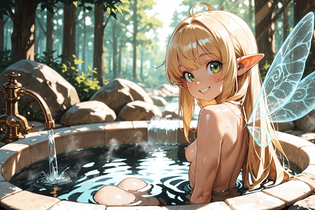 キャンディーちゃん入浴中【R18】