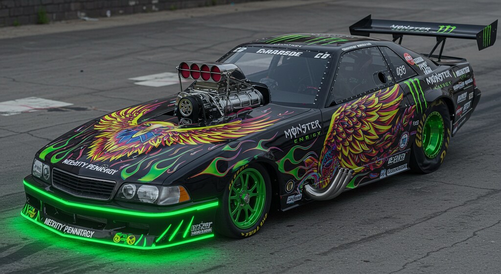 モンスターエナジー　ドラッグカー