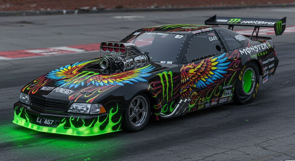 モンスターエナジー　ドラッグカー