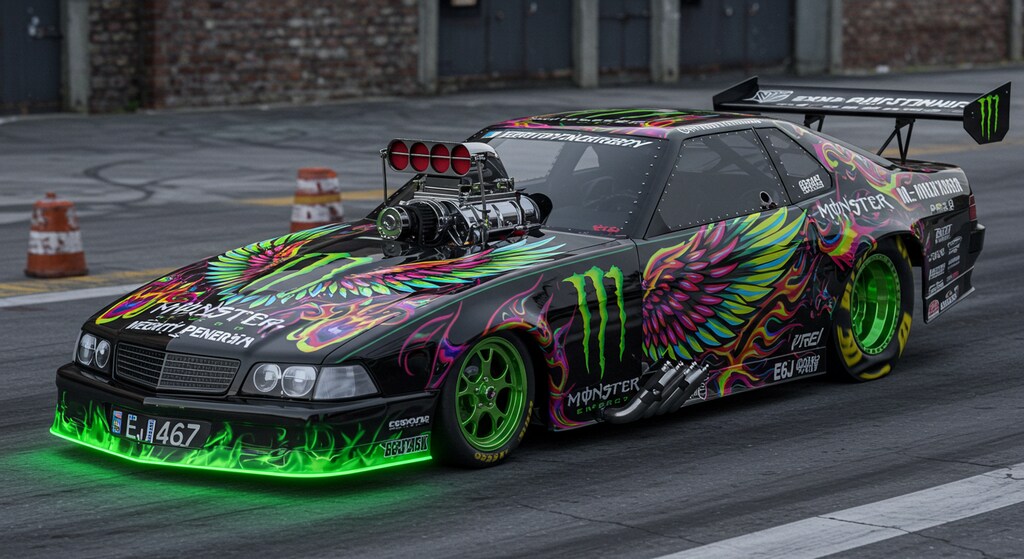 モンスターエナジー　ドラッグカー