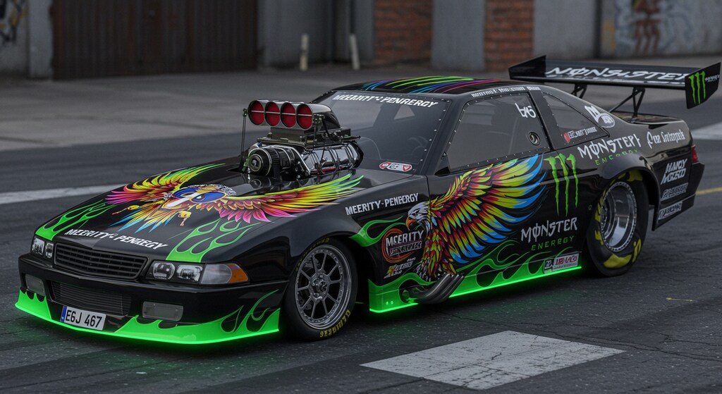 モンスターエナジー　ドラッグカー