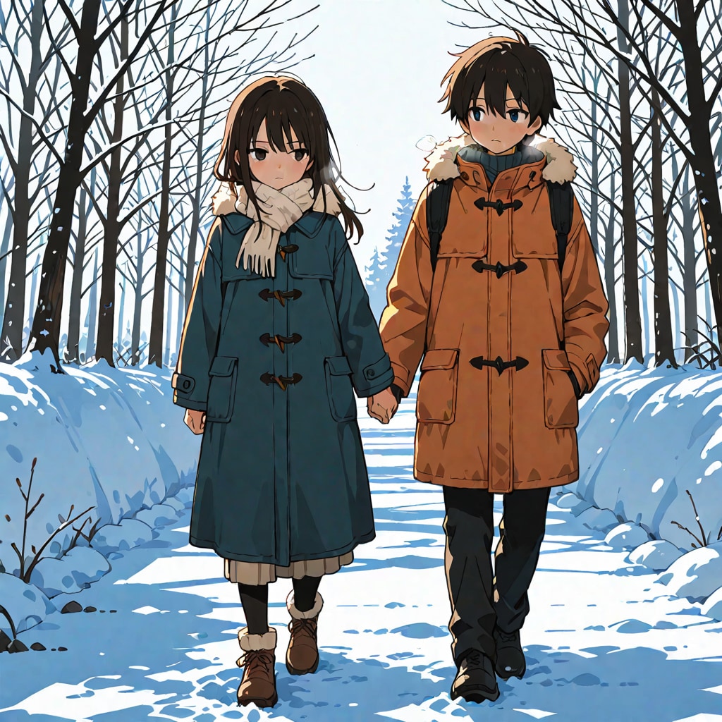 冬の４コマ漫画