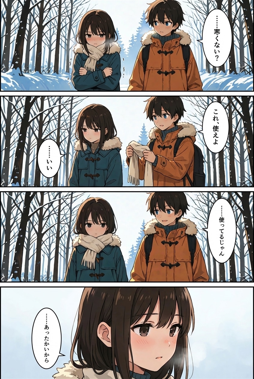 冬の４コマ漫画 | の人気AIイラスト・グラビア