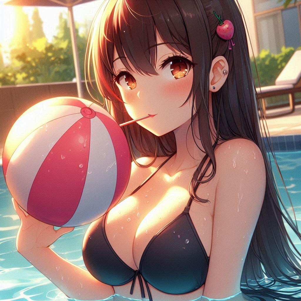 ボールに空気入れてる風