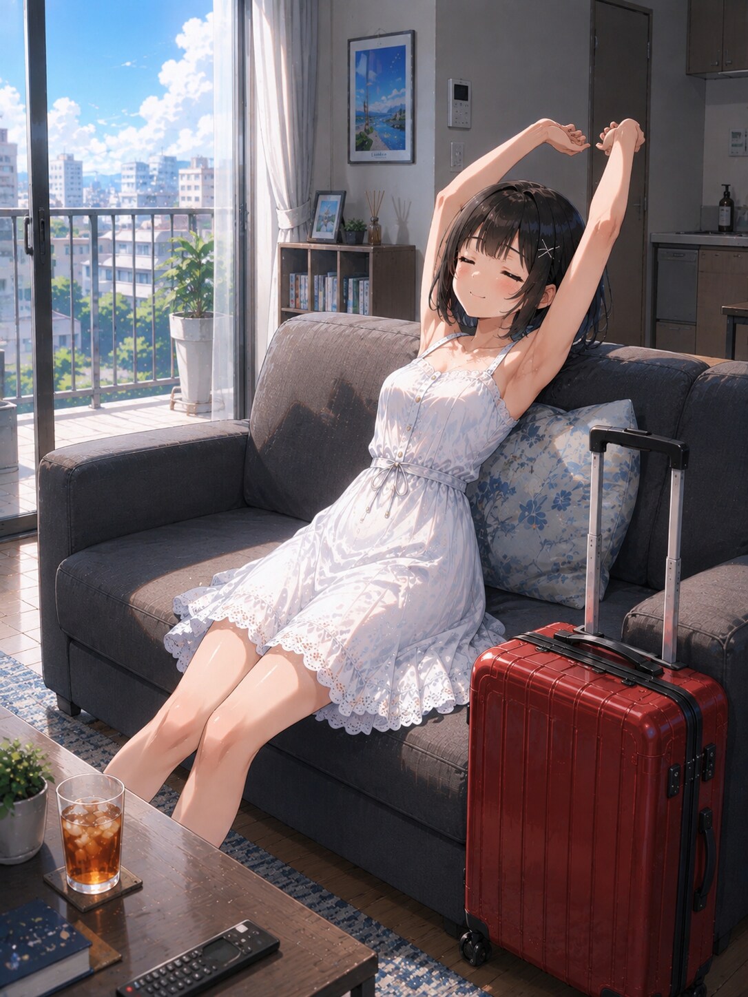 自宅で | の人気AIイラスト・グラビア