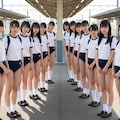 帰りの電車を待つ風景 3枚目