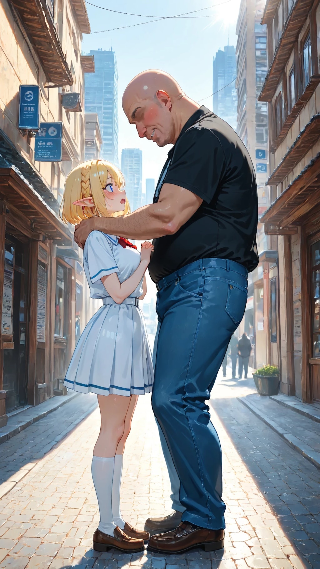 🧝‍♀️「あの……もう少し離れていただけますか？」