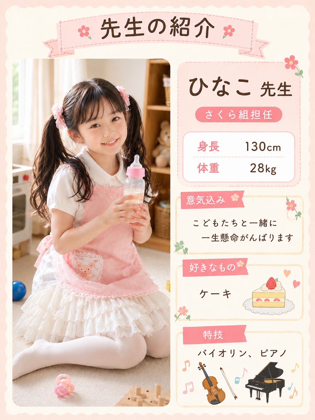 保育士のひなこ先生