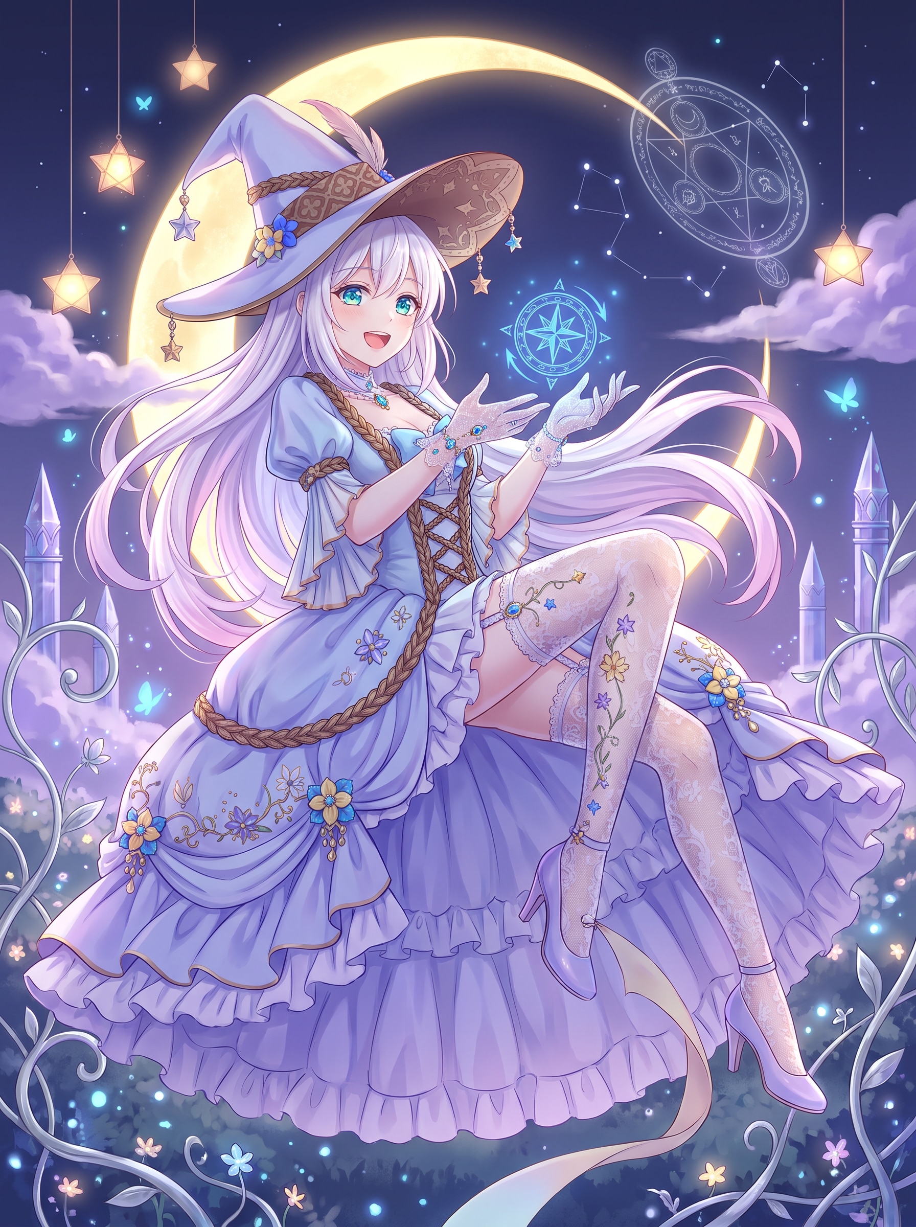 月華星祈白冠姫 | の人気AIイラスト・グラビア