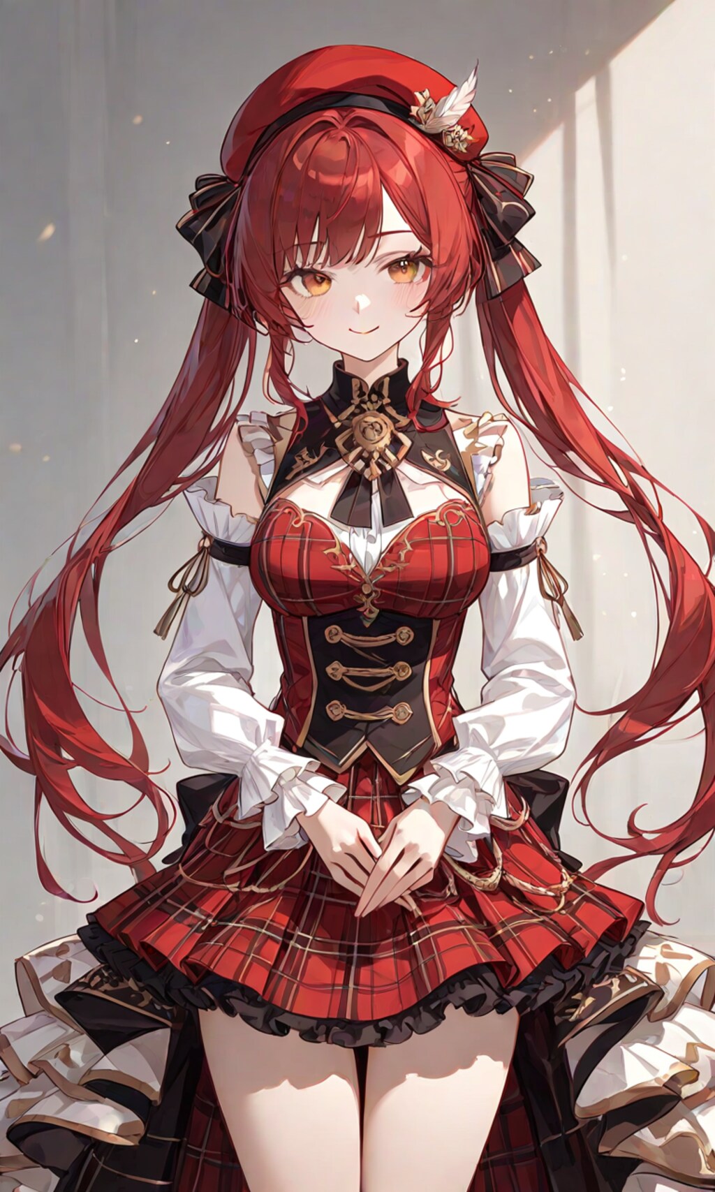 赤髪ツインテール