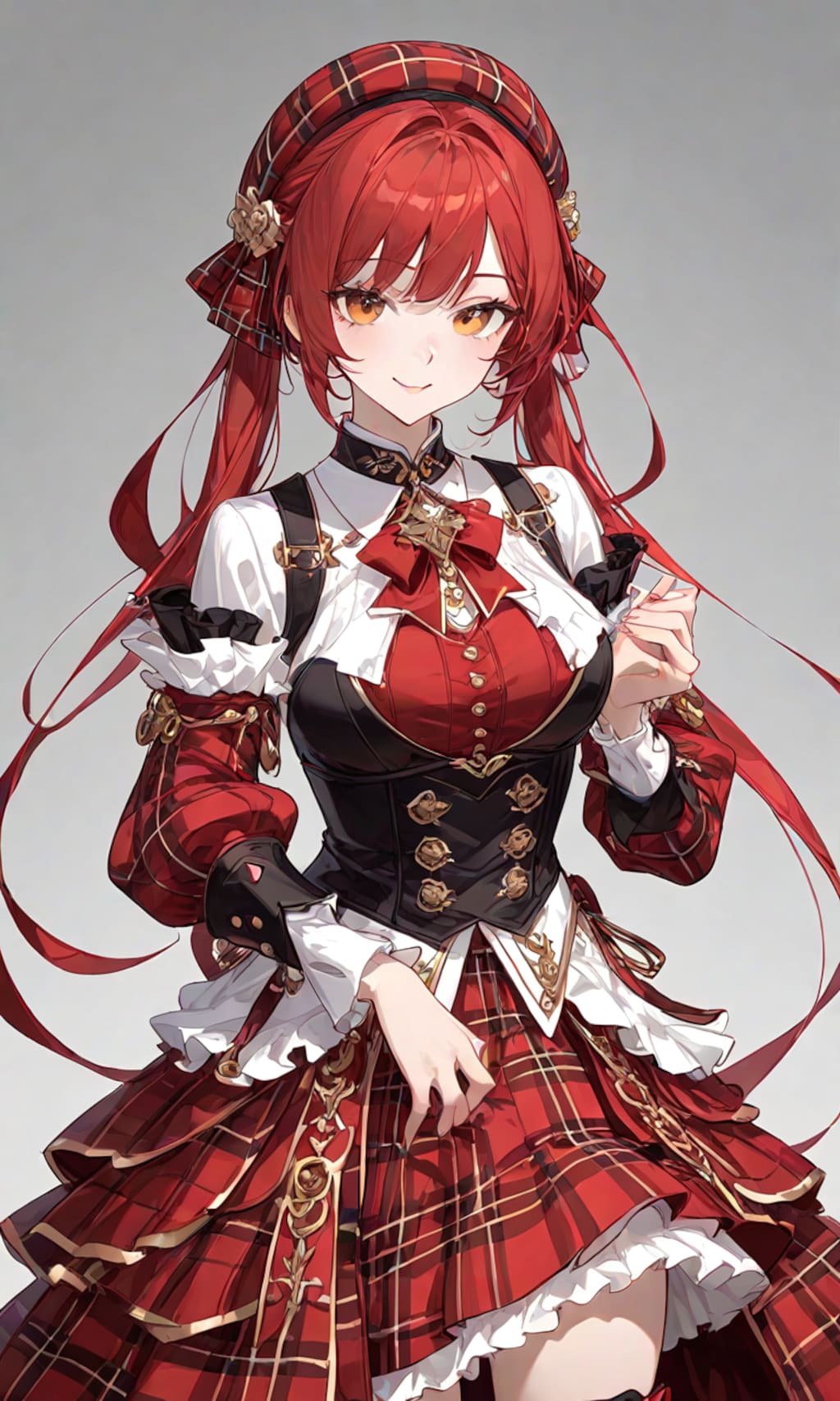 赤髪ツインテール