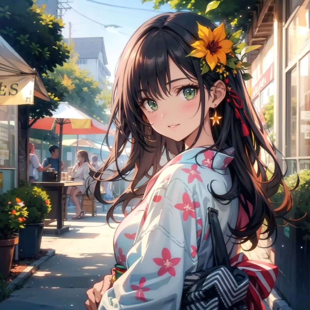夏祭にて