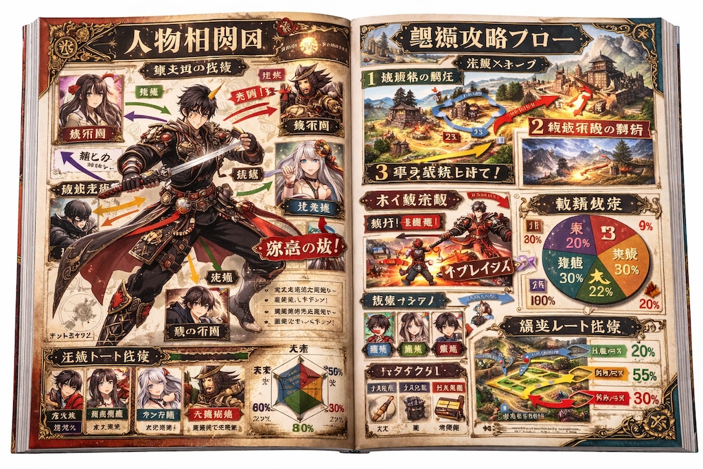 カラーイラスト攻略本/２０２６年 風ゲーム攻略本