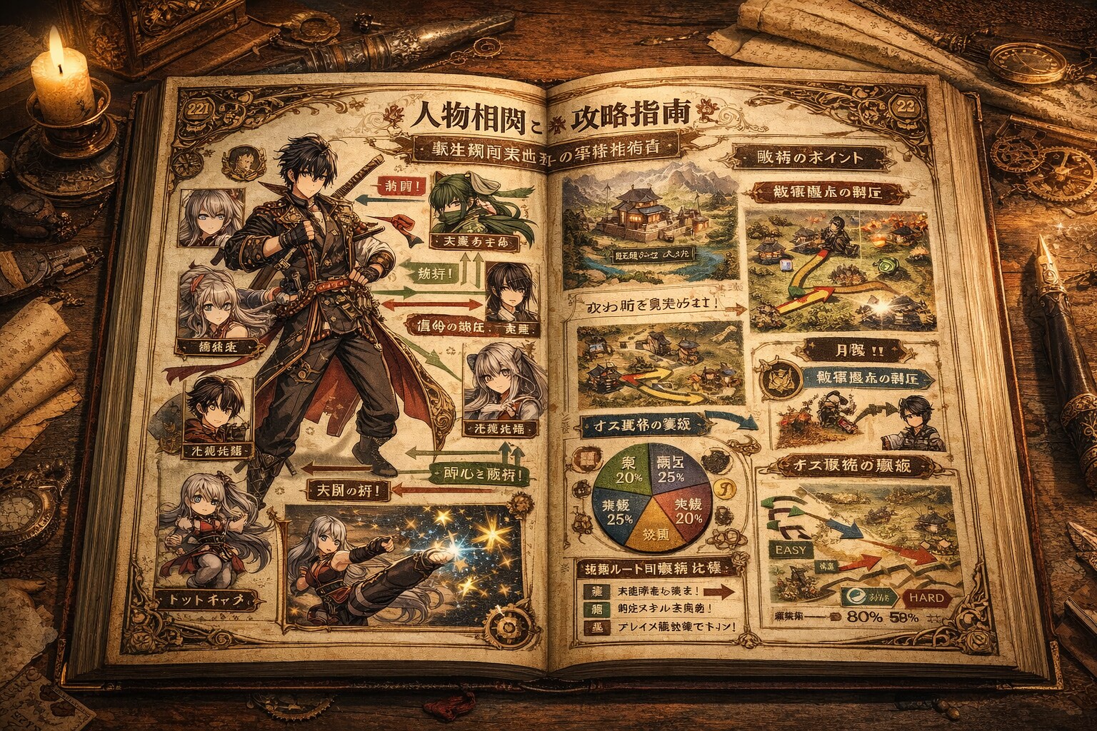 カラーイラスト攻略本/２０２６年 風ゲーム攻略本 | の人気AIイラスト・グラビア