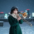 冬空に響く、トロンボーンの息吹 #冬将軍 2枚目