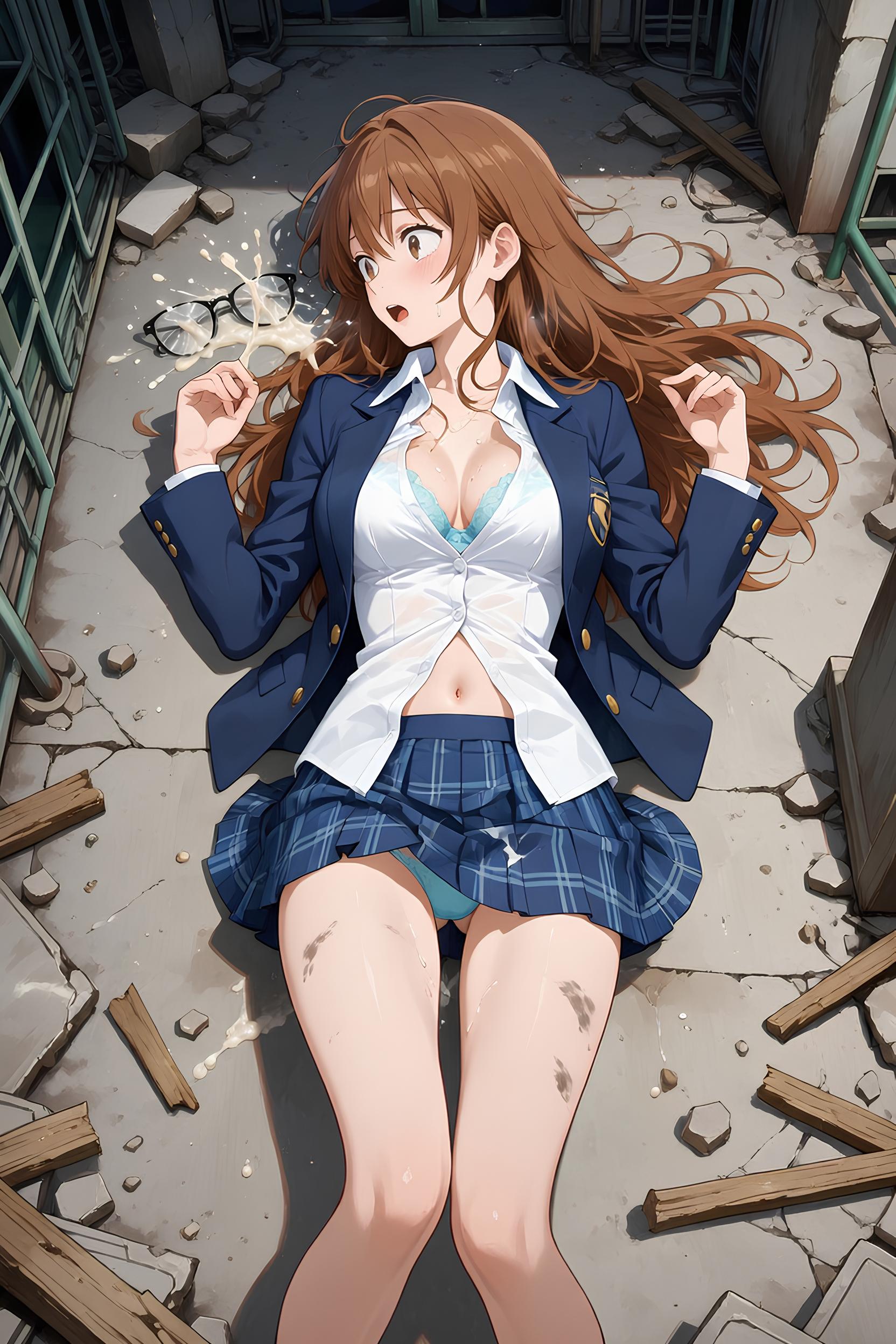 眼鏡に射精