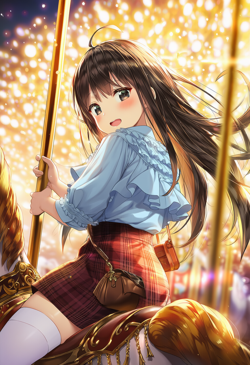 女子高生の遊園地　メリーゴーラウンド編