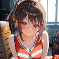 チアポニテさんと体育倉庫で 3枚目