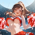 チアポニテさんと体育倉庫で 2枚目