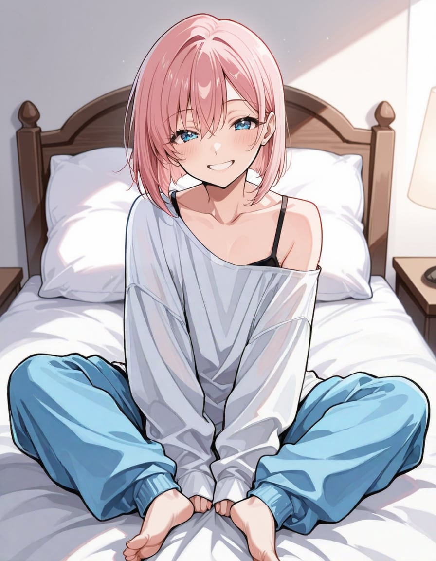 部屋着の男の子