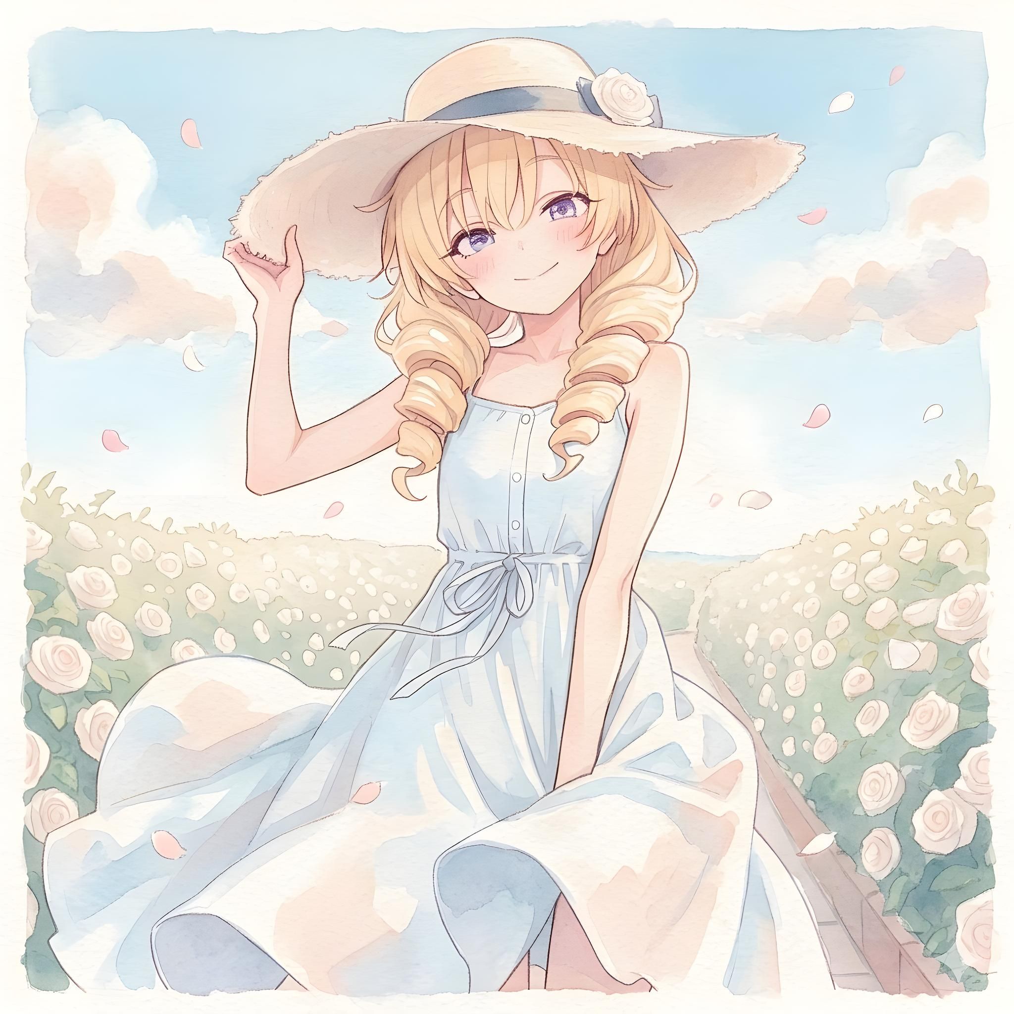水彩パステル調 | の人気AIイラスト・グラビア