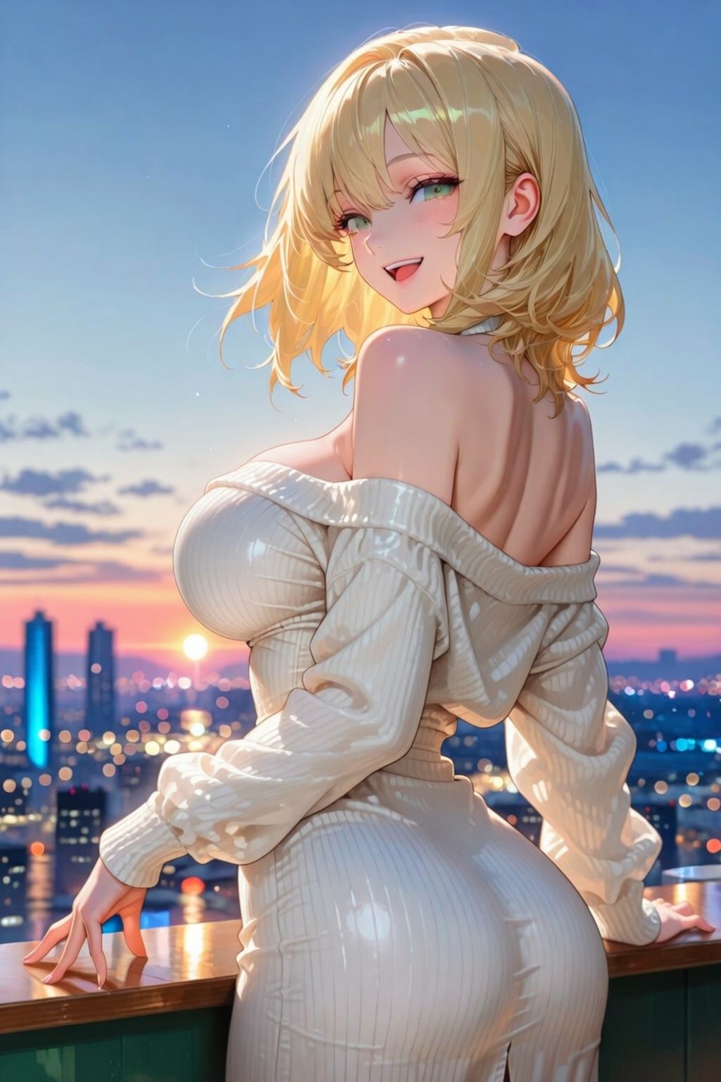 見返り美女