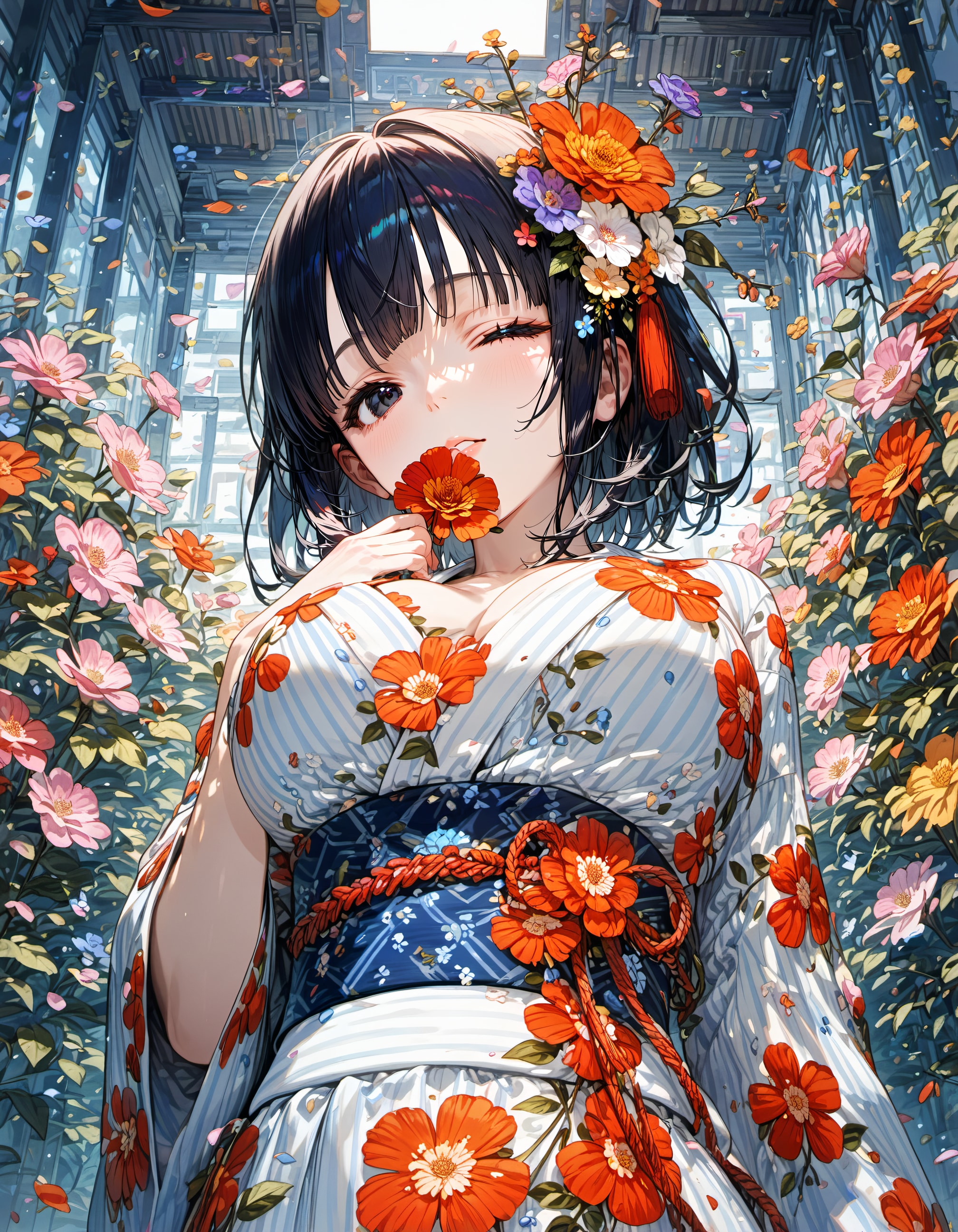 flower patterned | の人気AIイラスト・グラビア