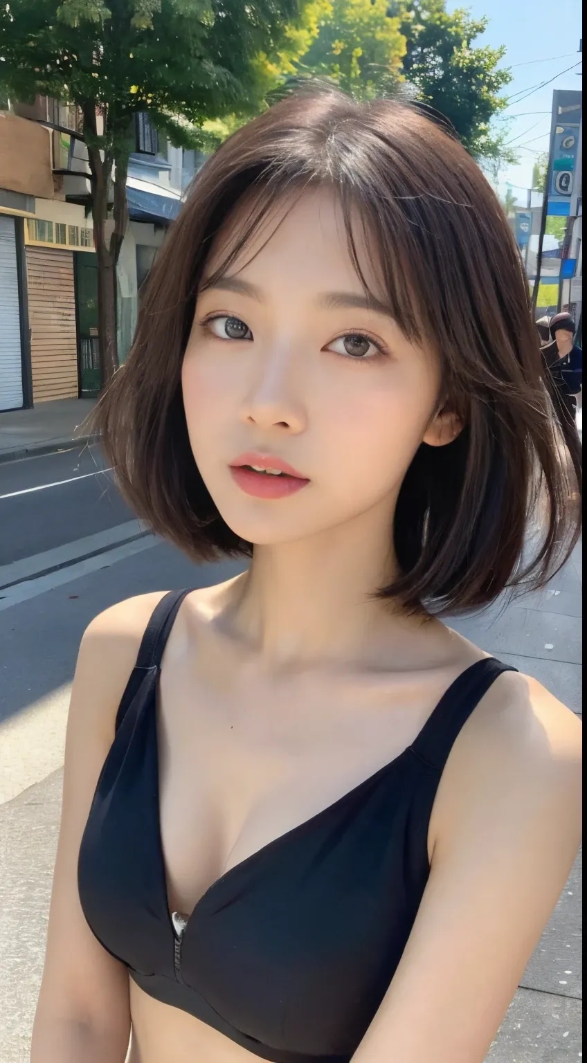 恥ずかしい格好で散歩♡