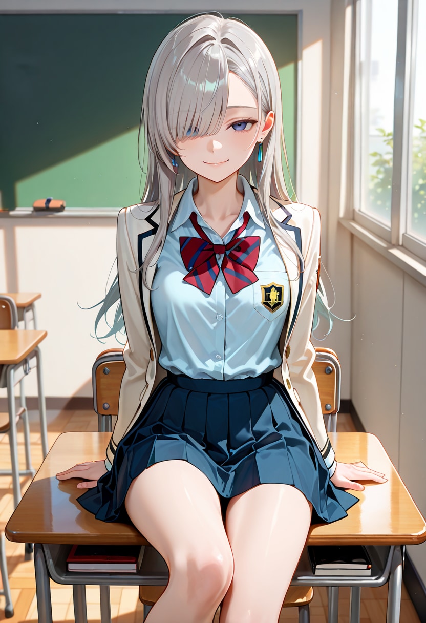 由璃亜 school uniform (8) | の人気AIイラスト・グラビア