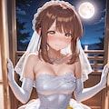 婚礼衣装の心実と旅館 2枚目