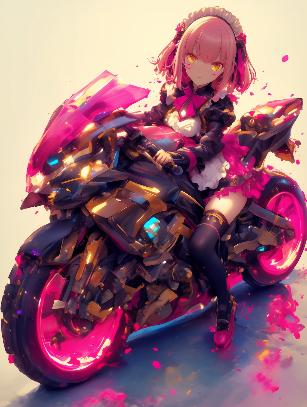 キラキラのバイク
