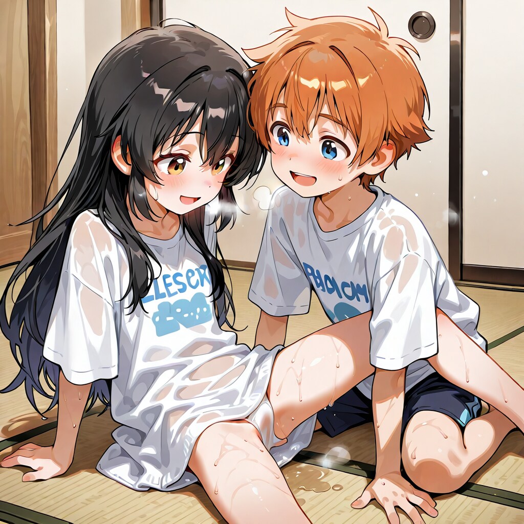 Tシャツカップル