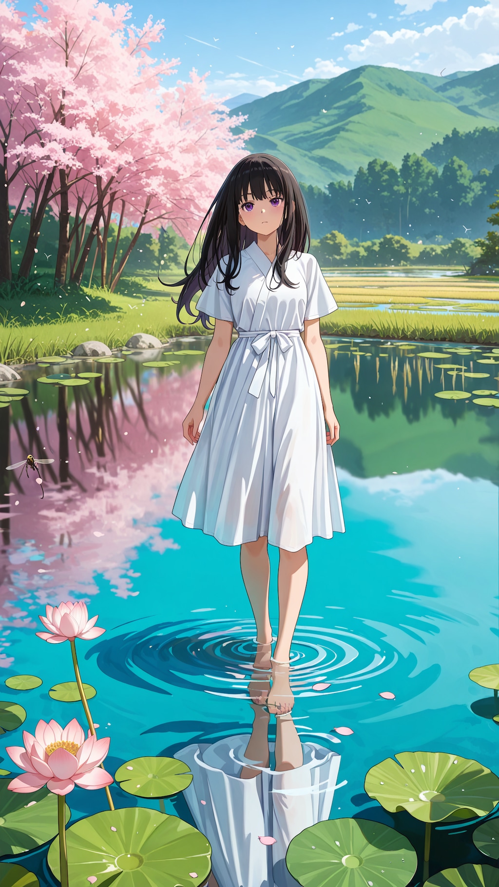夏の蓮池