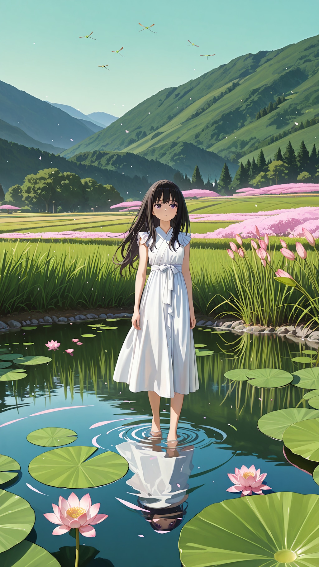 夏の蓮池