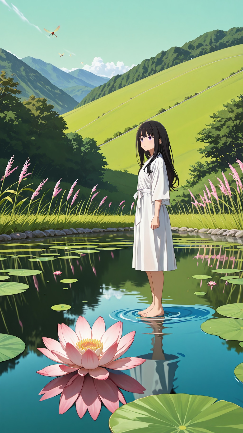 夏の蓮池